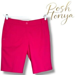 PUMA Performance Bermuda Golf Shorts Pink Size 6 Activewear Athleisure